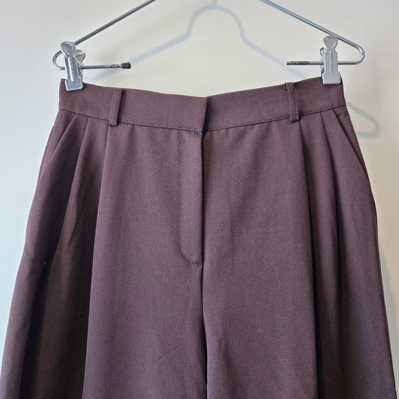 Lichi Women's High Waist Pleated Top Loose Fit Wide Leg Pants - Picture 3 of 16